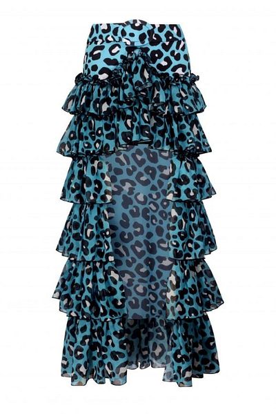 Nur Karaata Carter Blue Leo Skirt
