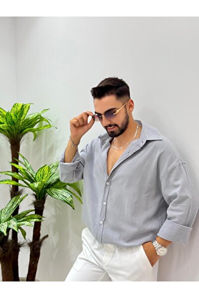 JACK CAPRİO Ανδρικό εποχιακό πουκάμισο από ύφασμα που δεν σκουπίζει και δεν απαιτεί σιδέρωμα