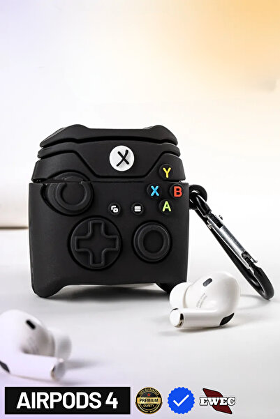 EWEC 4. Nesil Uyumlu Siyah Xbox Oyun Konsolu Figürlü Koruyucu Silikon Kulaklı...
