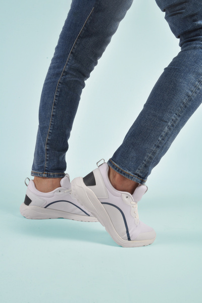 WALKWAY Ανδρικά αθλητικά παπούτσια White Mesh Light Flexible Dera 640 M