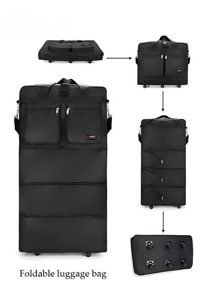 Generic Expandable Foldable Carry-on Luggage Suitcase With 56-75l Capacity