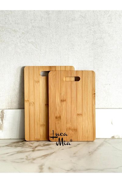 Luca Mia Bamboo 2-Piece Cutting Board 30X20Cm-32X22Cm