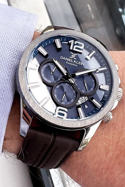Daniel Klein Exclusif Men's Wristwatch 3 Atm Water Color Clothes Dke2045C4
