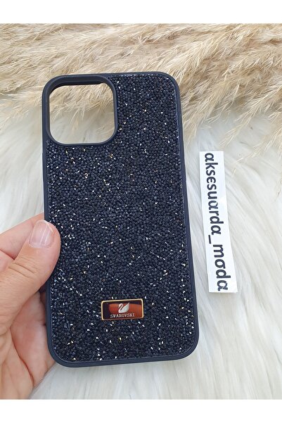 ZB Aksesuarda Moda حافظة فاخرة متوافقة مع آيفون 11 برو مزينة بأحجار سواروفسكي