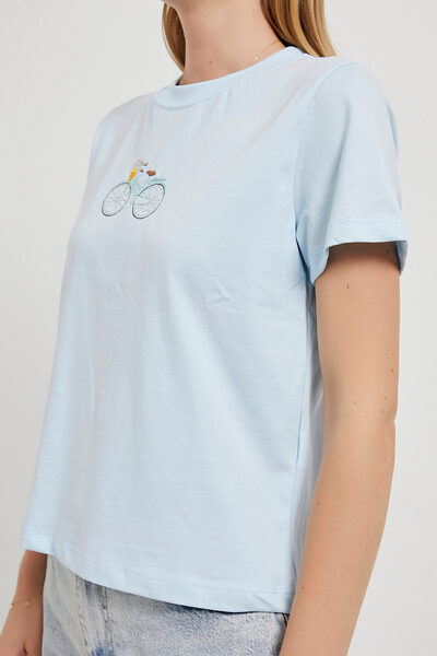 Arma Life Γυναικείο μπλουζάκι με κοντό μανίκι με σχέδιο ποδηλάτου