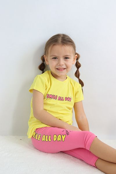 Harika KIDS Girl's Capris Short Sleeve Summer Basic Suit Age 2-5