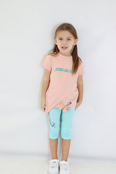 Harika KIDS Girl's Capris Short Sleeve Summer Basic Suit Age 2-5