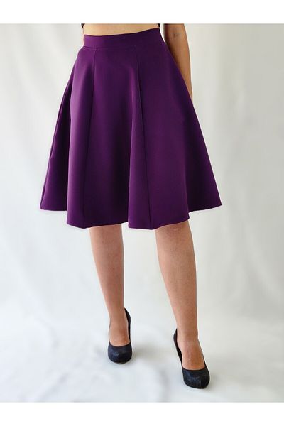 YAXİ FEMEI FUSTA VIOLETĂ SIX PIECE ȚESUTĂ PENTRU GENUNCHI