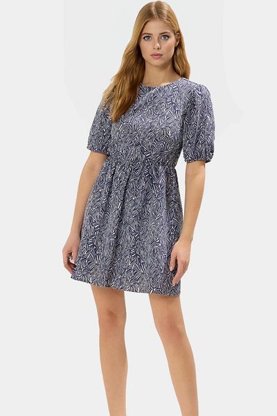 PayBuy Floral Print Mini Dress Crew Neck Short Sleeve Casual Summer Stylish Look Perfect Fit