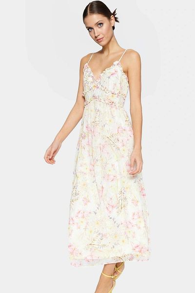 PayBuy Chiffon Maxi Dress Floral Pattern Lined Summer Premium Quality Comfortable Cut Quality Craftsmanship