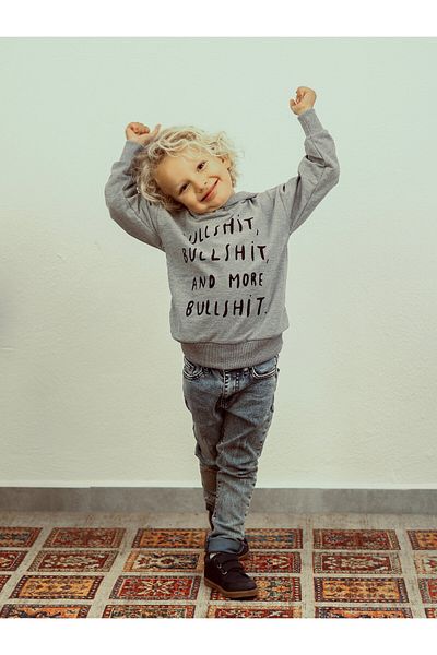 rg kidsstore Унисекс суитшърт с качулка и щампи