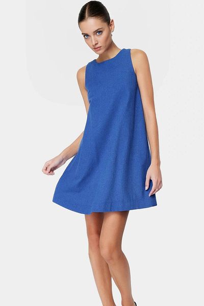 PayBuy Linen Look Sleeveless Mini Dress Wide Cut Casual Summer Distinguished Material Quality Craftsmanship