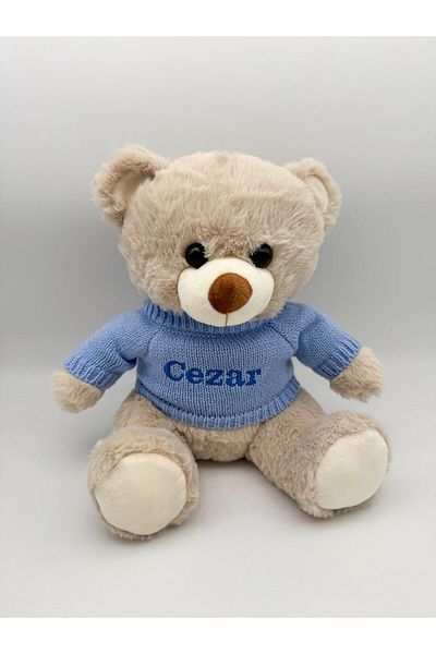 TUDIMAR Ursulet De Plus Cu Plouver, Personalizat Prin Brodare Cu Numele Dorit