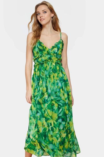 PayBuy Chiffon Maxi Dress Floral Pattern Lined Summer Premium Quality Comfortable Cut Quality Craftsmanship