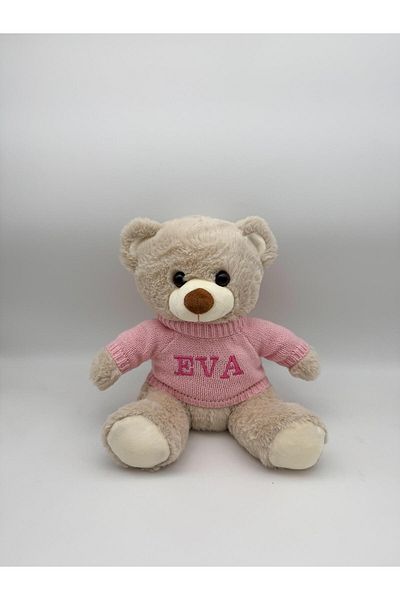 TUDIMAR Plush Teddy Bear With Plouver, Personalized By Embroidery With The Desired Name