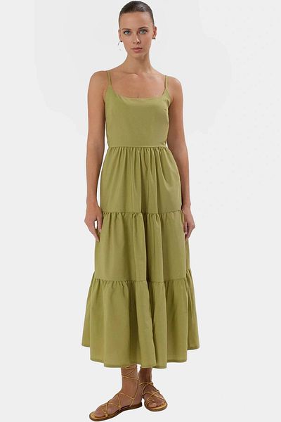 PayBuy Maxi Woven Dress Cotton Summer Casual Skater Comfortable Cut Distinguished Material Zarifane Design