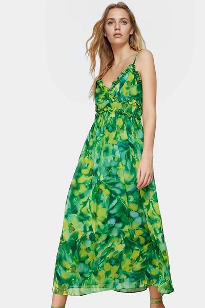 PayBuy Chiffon Maxi Dress Floral Pattern Lined Summer Premium Quality Comfortable Cut Quality Craftsmanship