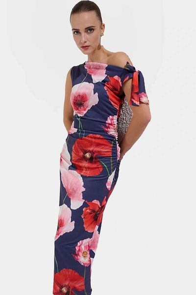 PayBuy Maxi Knitted Dress One Shoulder Asymmetric Collar Stylish Design Modern Style Quality Craftsmanship