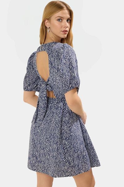 PayBuy Floral Print Mini Dress Crew Neck Short Sleeve Casual Summer Stylish Look Perfect Fit