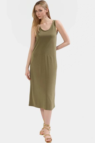 PayBuy Stylish Pool Collar Modal Dress Comfortable Fit Summer Casual Quality Craftsmanship Premium Quality Modern Style