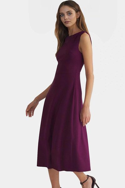 PayBuy Chic Midi Woven Dress One Shoulder Summer Skater Mold Zarifane Design Durable Material