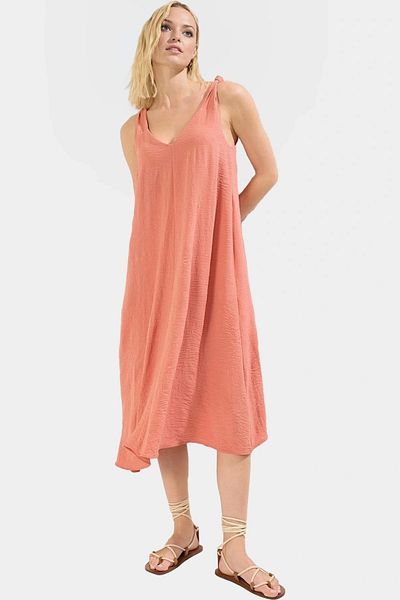 PayBuy Stylish Midi Length Aerobin Woven Dress Comfortable Fit Daily Use Carefully Selected