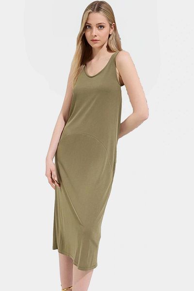 PayBuy Stylish Pool Collar Modal Dress Comfortable Fit Summer Casual Quality Craftsmanship Premium Quality Modern Style