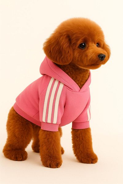 GTB Pet White Dog Outfit Sweatshirt Dog Hoodie Winter Autumn Dog Clothing Dog Pullover