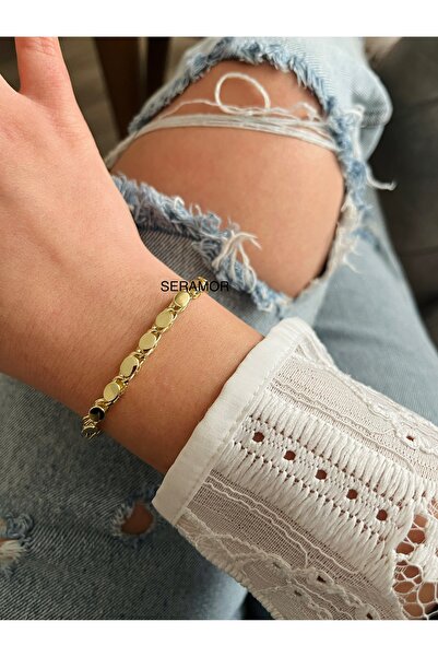 XUPING JEWELRY 14K altın renginde vip kalite kuyumcu işçiliği kararmaz arpa bileklik