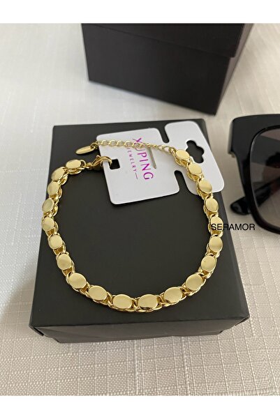 XUPING JEWELRY 14K altın renginde vip kalite kuyumcu işçiliği kararmaz arpa bileklik