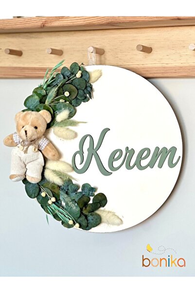 Bonika İstediğiniz İsmi Yazıyoruz - Bebek Kapı süsü