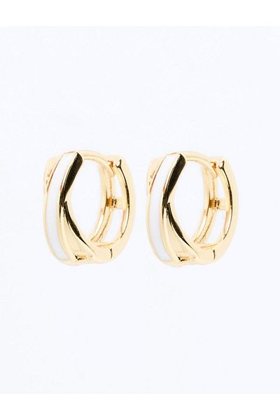 Jimmy Key Gold Color Color Transition Clip Earrings