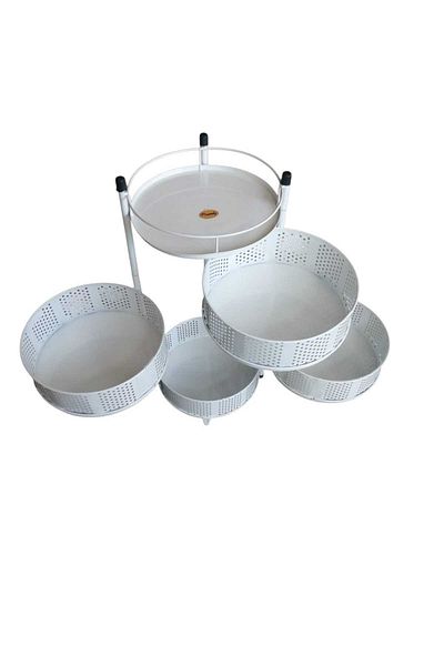 Sever 4 Layer Metal Potato Onion Vegetable, Fruit Basket Crisper