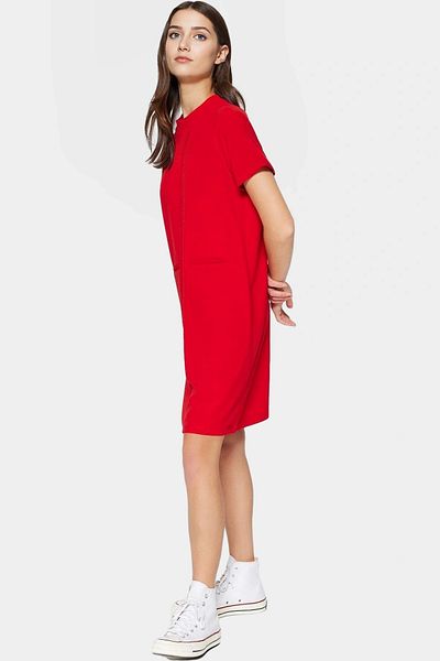 PayBuy Women's Mini Crepe Dress Pocket Detailed Stylish Shift Mold Daily Long Lasting Premium Quality