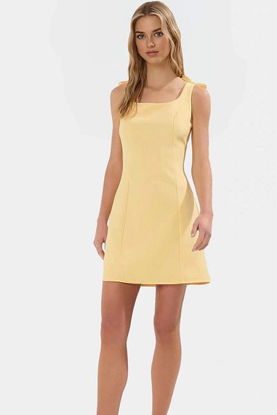 PayBuy Summer A-Line Bow Mini Woven Dress Zarifane Design Perfect Fit