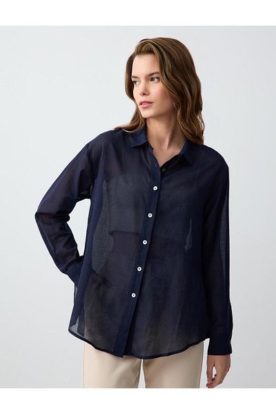 Jimmy Key Woven Dark Blue Shirt