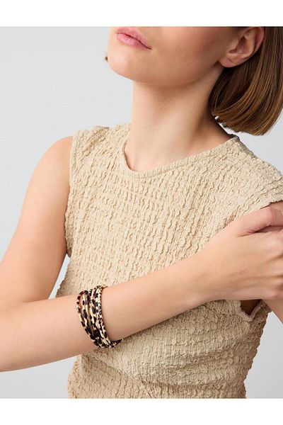 Jimmy Key Mixed Leopard Pattern Bracelet