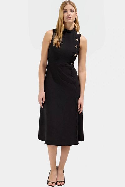 PayBuy Summer Midi Woven Dress with Waist Skirt Office Chic Premium Quality High