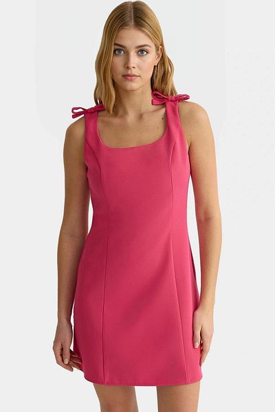 PayBuy Summer A-Line Bow Mini Woven Dress Zarifane Design Perfect Fit