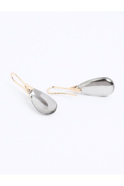 Jimmy Key Silver Color Elegant Drop Earrings