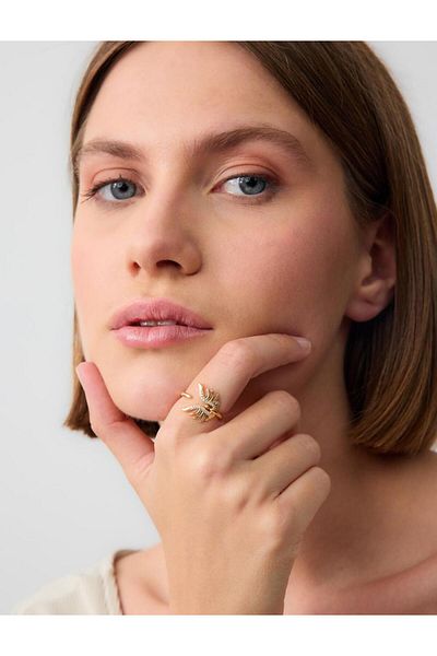 Jimmy Key Gold Color Butterfly Figured Ring