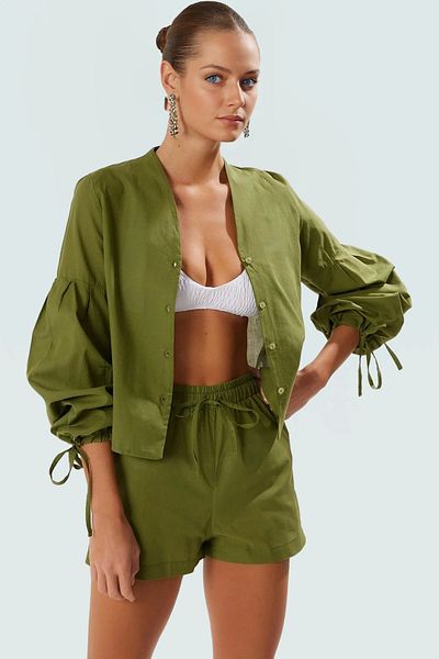 PayBuy Summer Cotton Blouse Shorts Set Comfortable Oversize Beach Fashion Use and Stylish