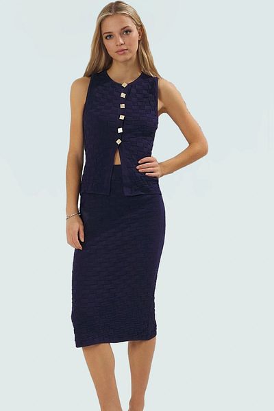 PayBuy Stylish Knitwear Vest Skirt Suit Perfect Fit for Summer Seasons Comfortable to Wear