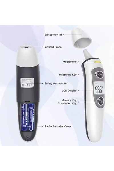 Choice Kingclinic Digital Ear Thermometer Ear And Forehead Mode Ideal For Family Kids And Adults 1 Secon...