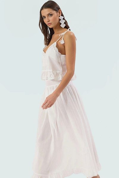 PayBuy Summer Cotton Blouse Skirt Set Ideal for Beach Chic Long-Lasting Premium Quality Trending Design