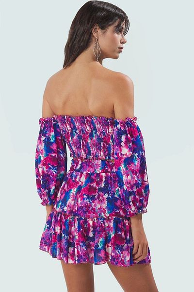 PayBuy Summer Shawl Pattern Viscose Blouse Skirt Set Beach and Daily Use Durable Material Special Design