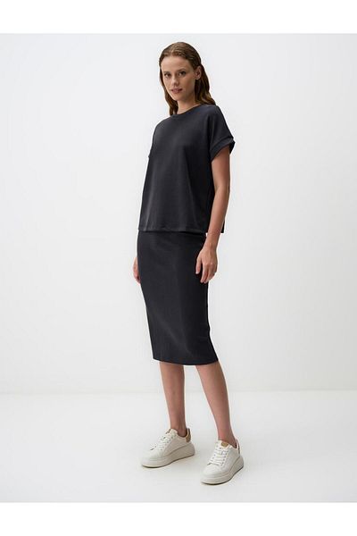 Jimmy Key Black Short Sleeve Crew Neck Comfortable T-Shirt