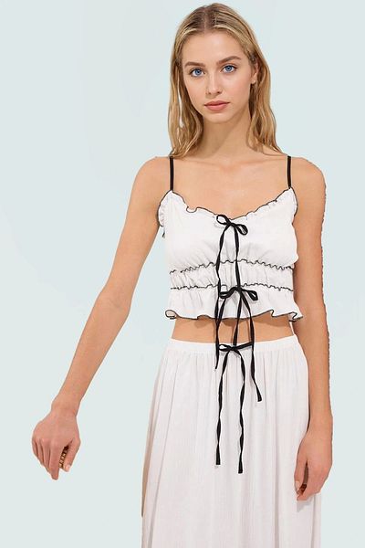 PayBuy Summer Women's Beach Blouse Skirt Set Thin Strap Viscose Polyester Trend Design Comfortable Use