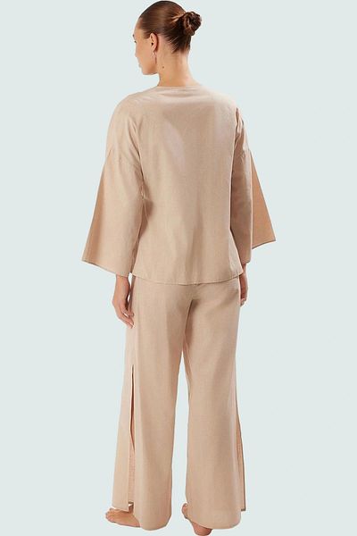PayBuy Women's Cotton Tie-Up Shirt Pants Suit Casual Summer Beach Styles Perfect Fit
