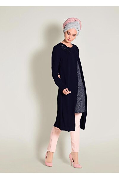 Alvina Silvery Asymetric Cut Tunic 4072